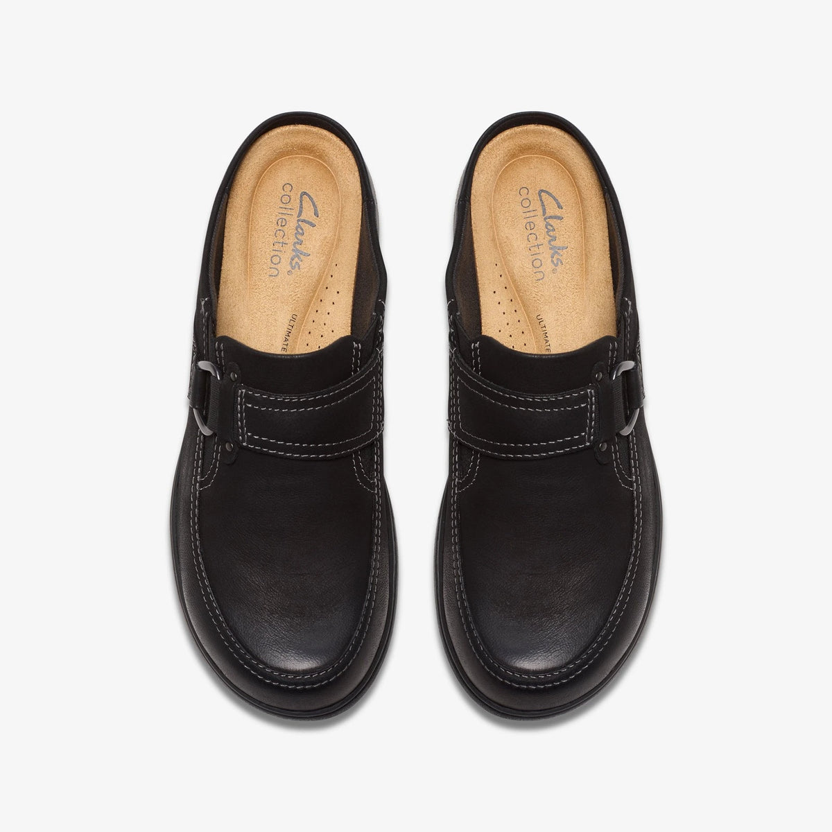 Nubuck Slip-On Mule - Black