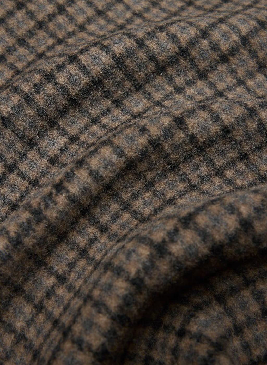 Double-Breasted Wool Cashmere Coat - Herringbone