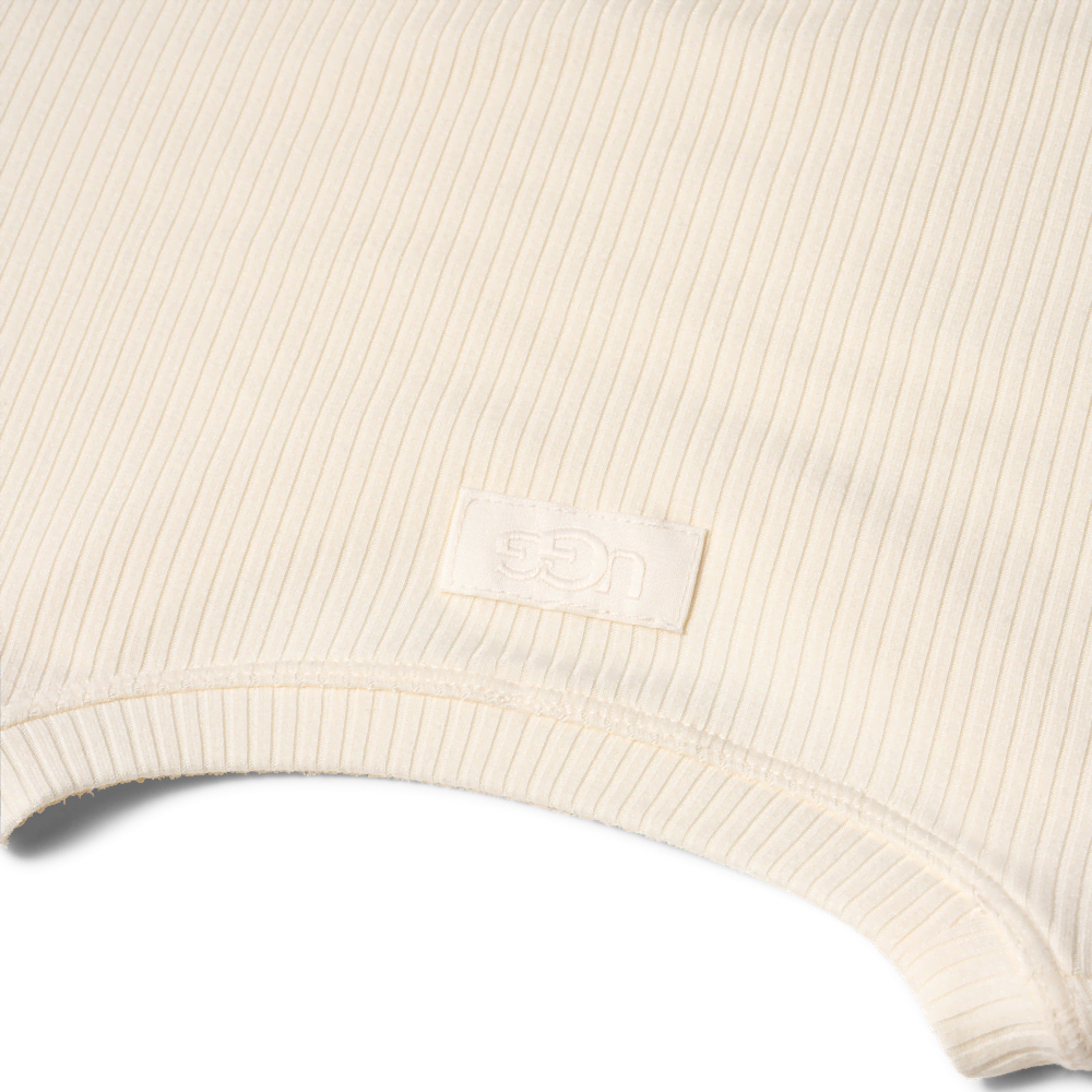 Women's Fitted Long Sleeve Rib Tee - Brown