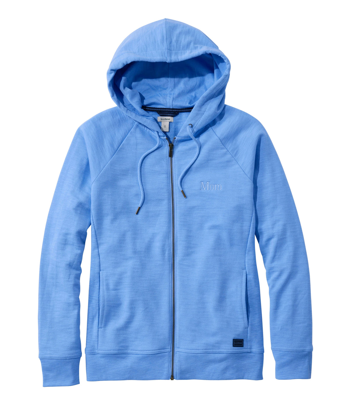 Women's French Terry Full-Zip Hoodie - White