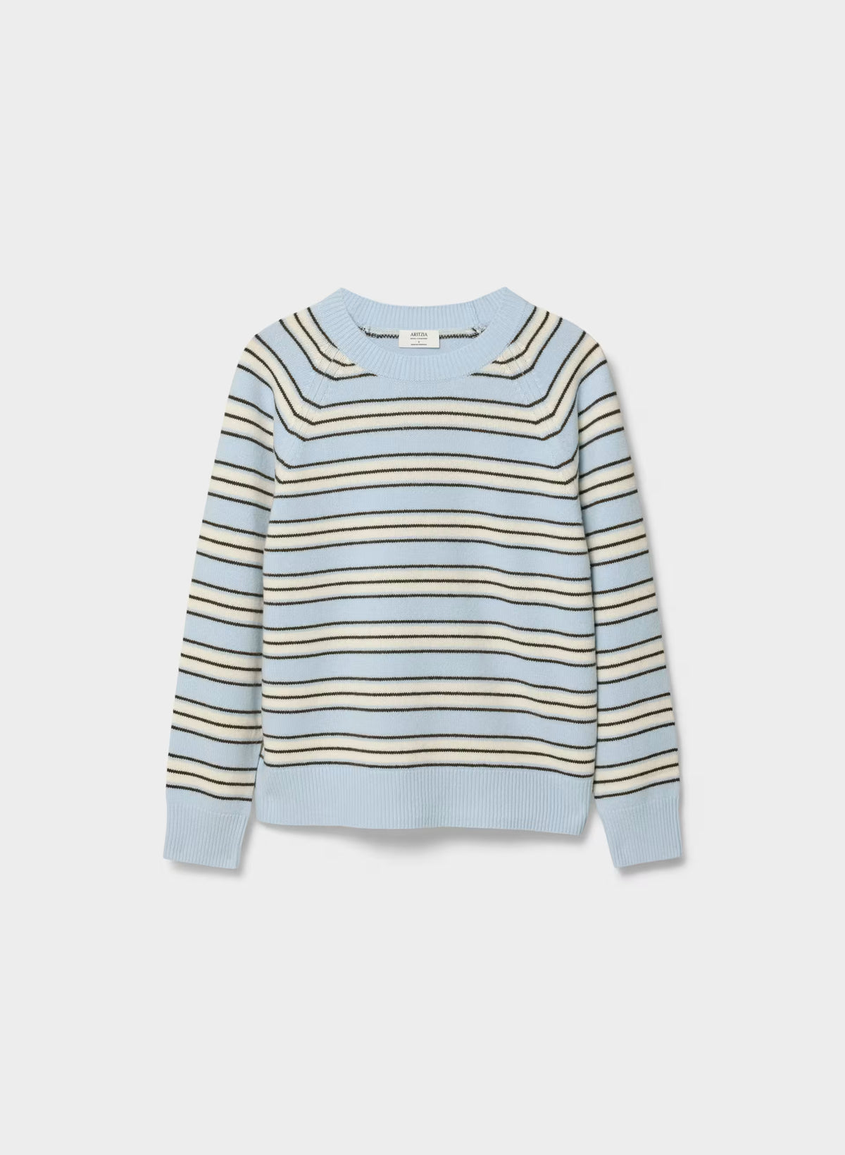 Wool Cashmere Raglan Sweater - Olive