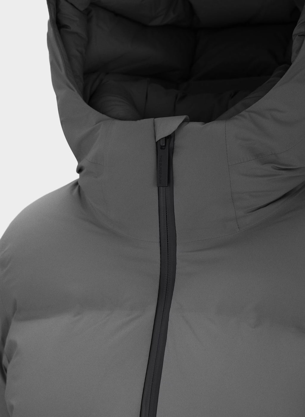 Waterproof Long Down Puffer Coat - Gray