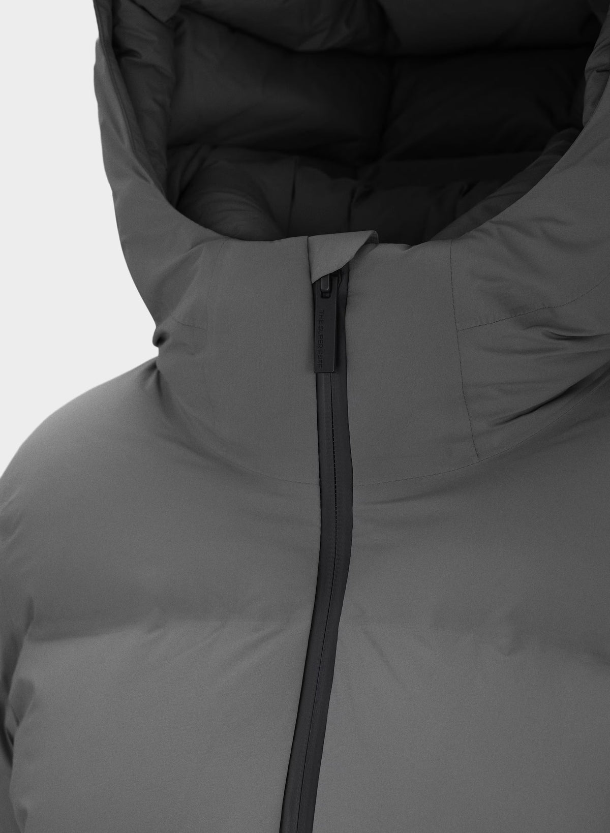 Waterproof Long Down Puffer Coat - Gray