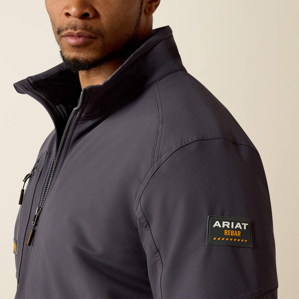 Men's Insulated Water-Repellent Work Jacket - Grey