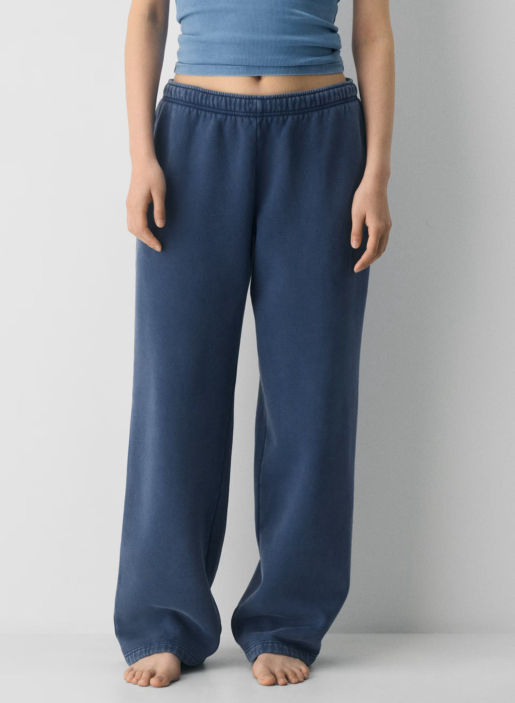Straight-Leg Fleece Sweatpants - Yellow