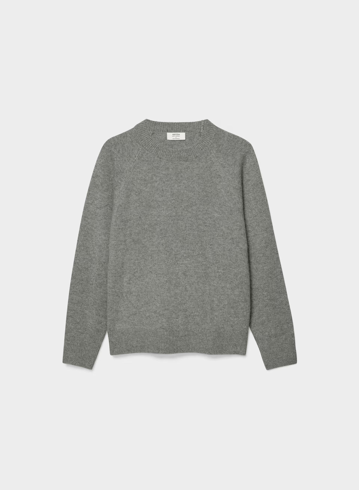 Wool Cashmere Raglan Sweater - Olive