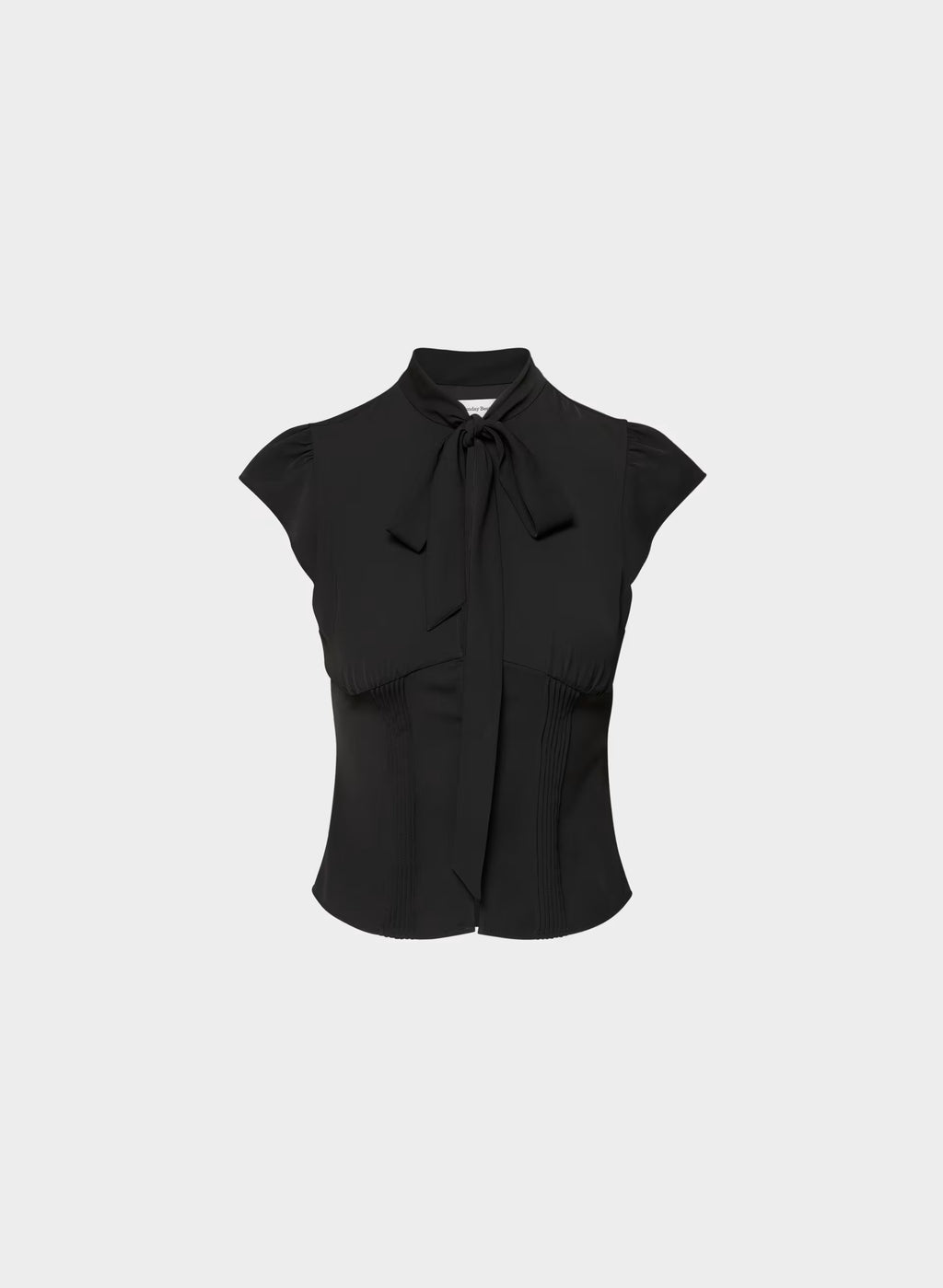 Short-Sleeve Button Top - Light Blue