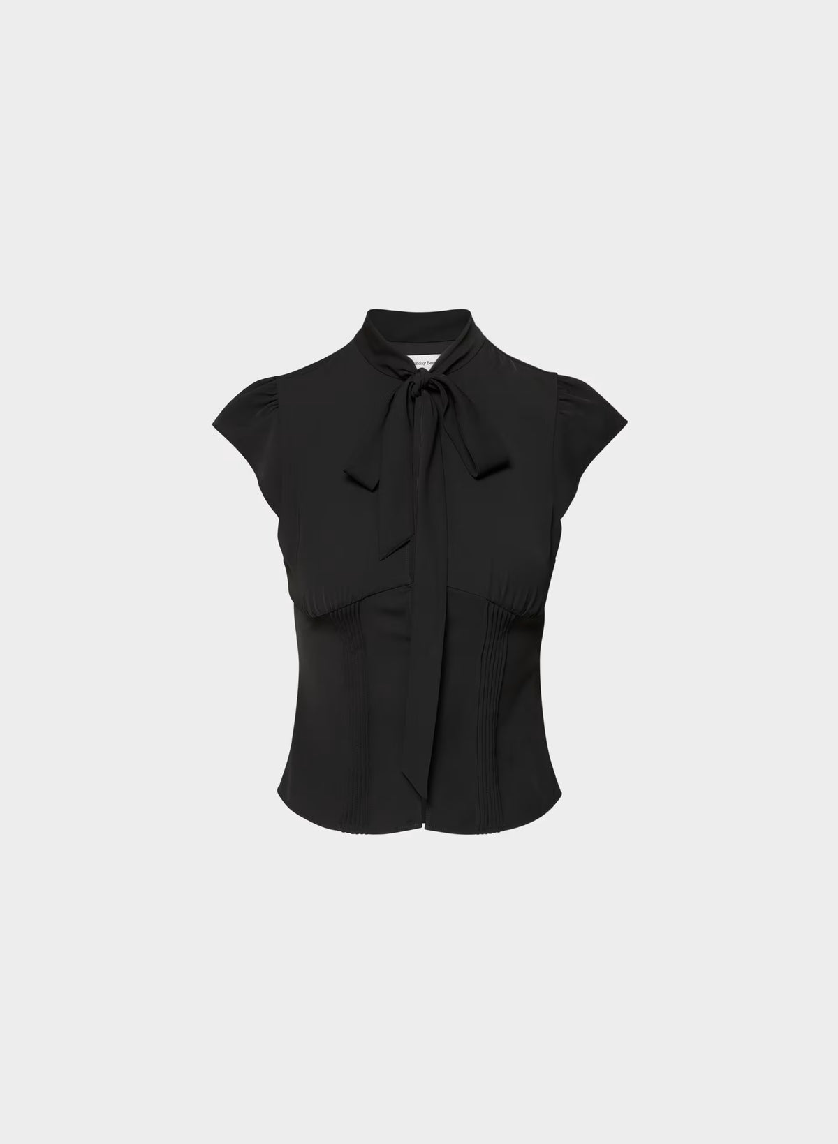 Short-Sleeve Button Top - Light Blue