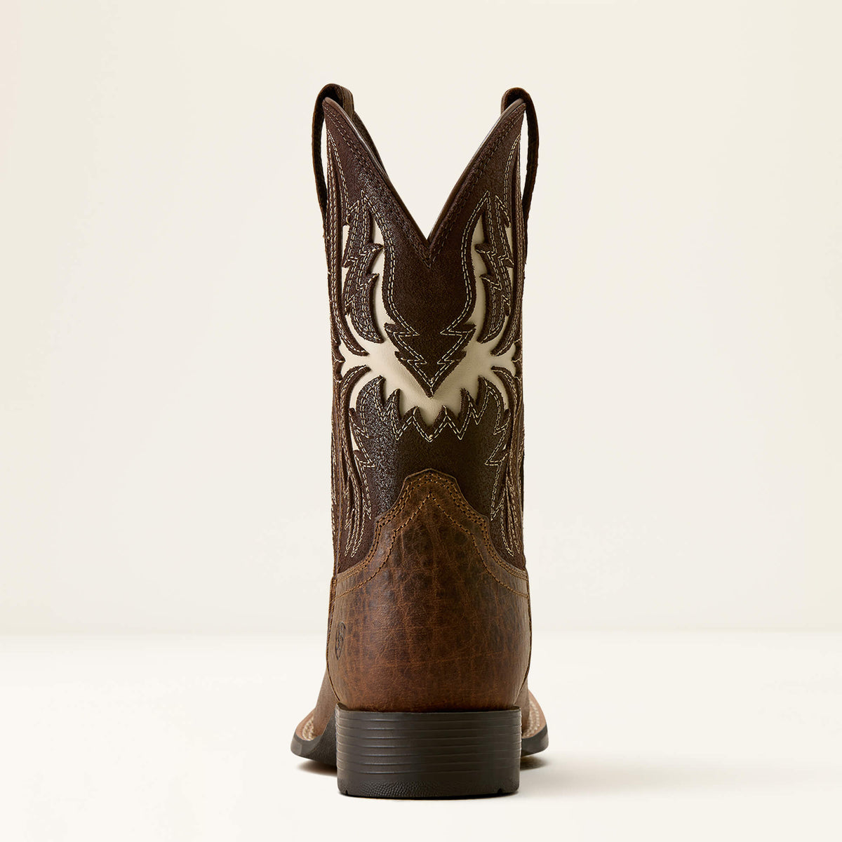 Kids' Wide Square Toe Western Boot - Brown
