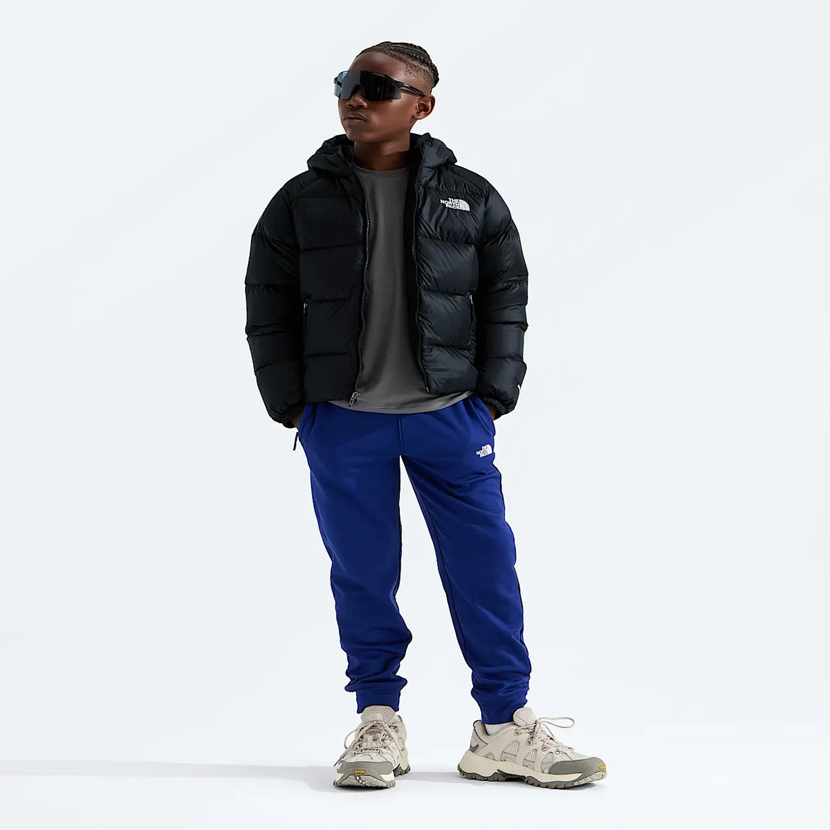 Boys' Down Hooded Jacket - Black