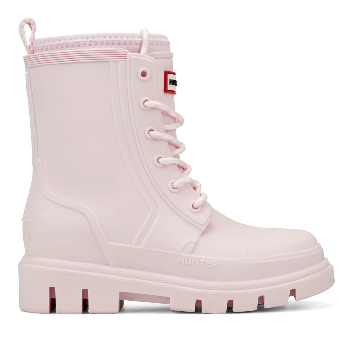 Kids' Waterproof Lace-Up Ankle Boots - Light Pink