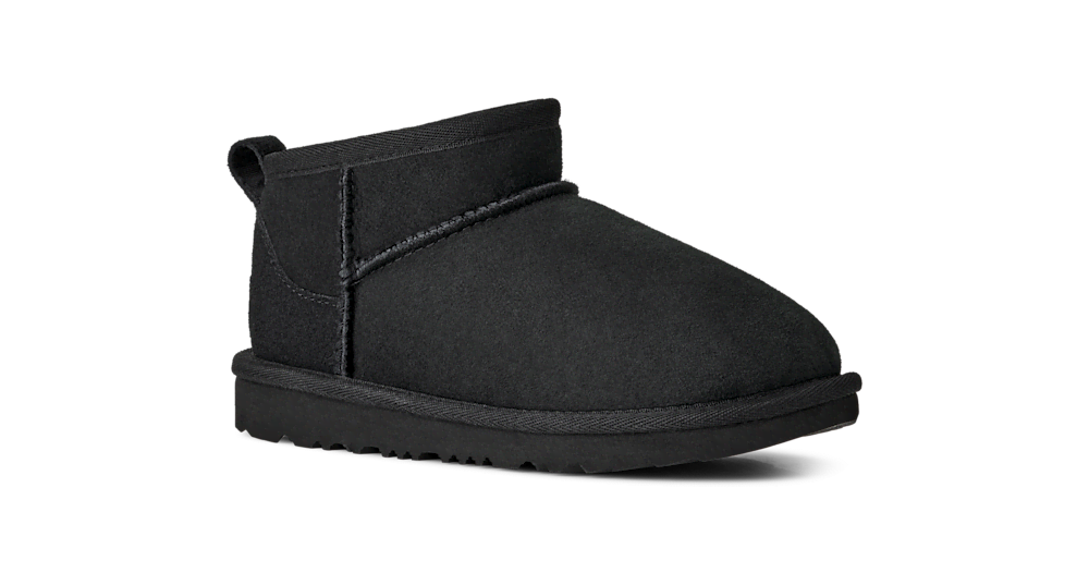 Kids' Low Shaft Sheepskin Boot - Black
