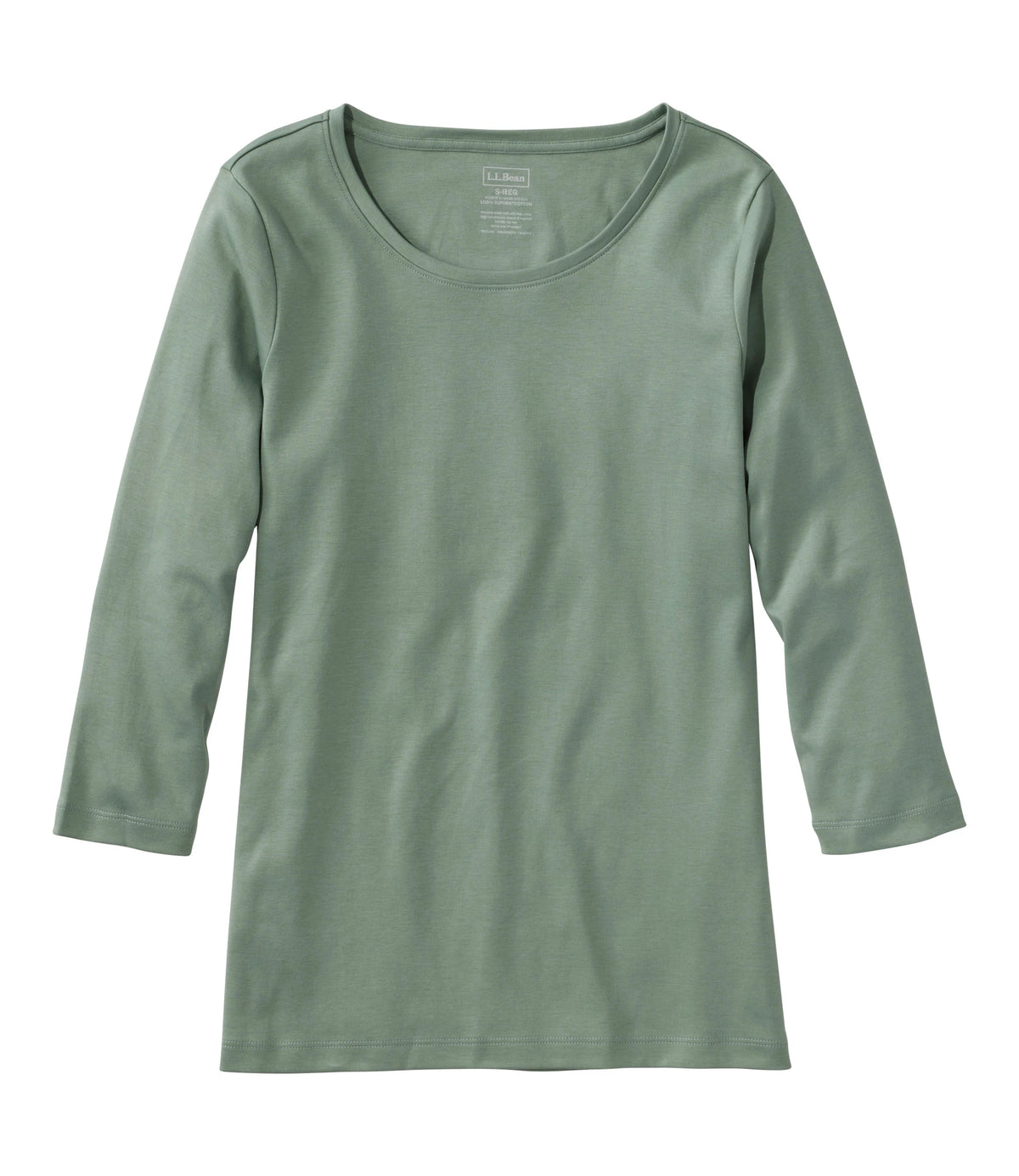 Women's Pima Cotton Jewel Neck T-Shirt - Black