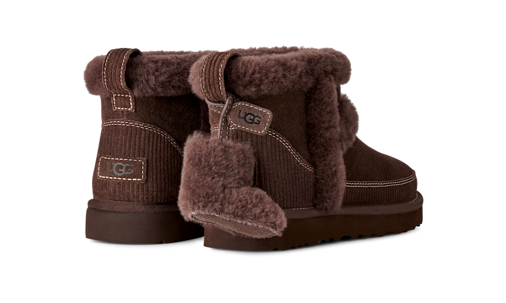 Women's Suede Mini Boot With Removable Charm