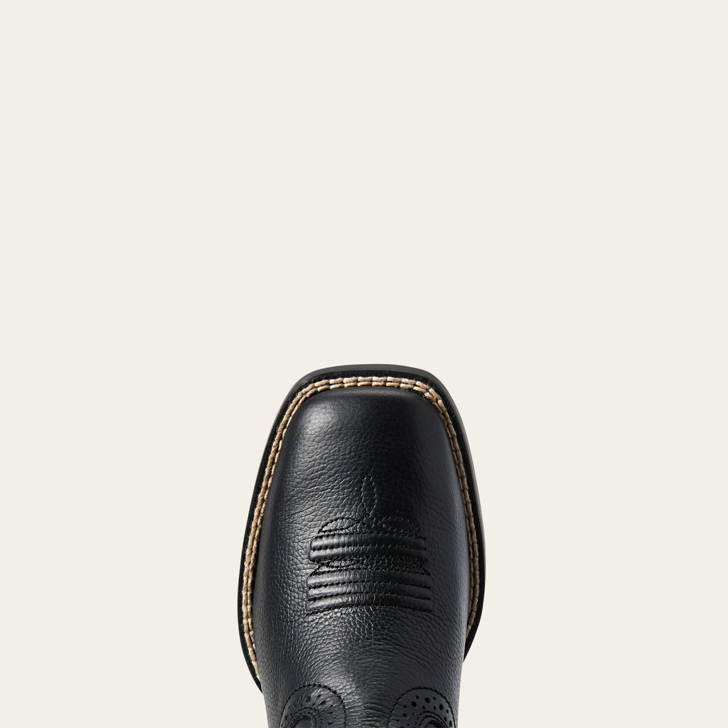 Kids' Leather Western Boots - Bear Black