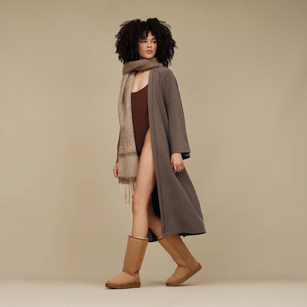 Men's Recycled Knit Belted Robe