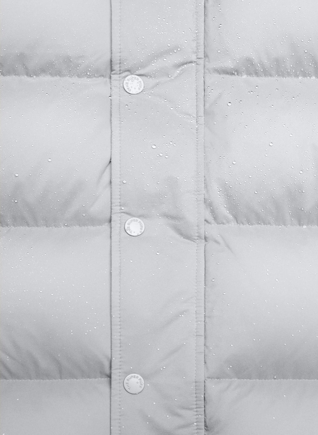 Long Down Puffer Jacket - Blue