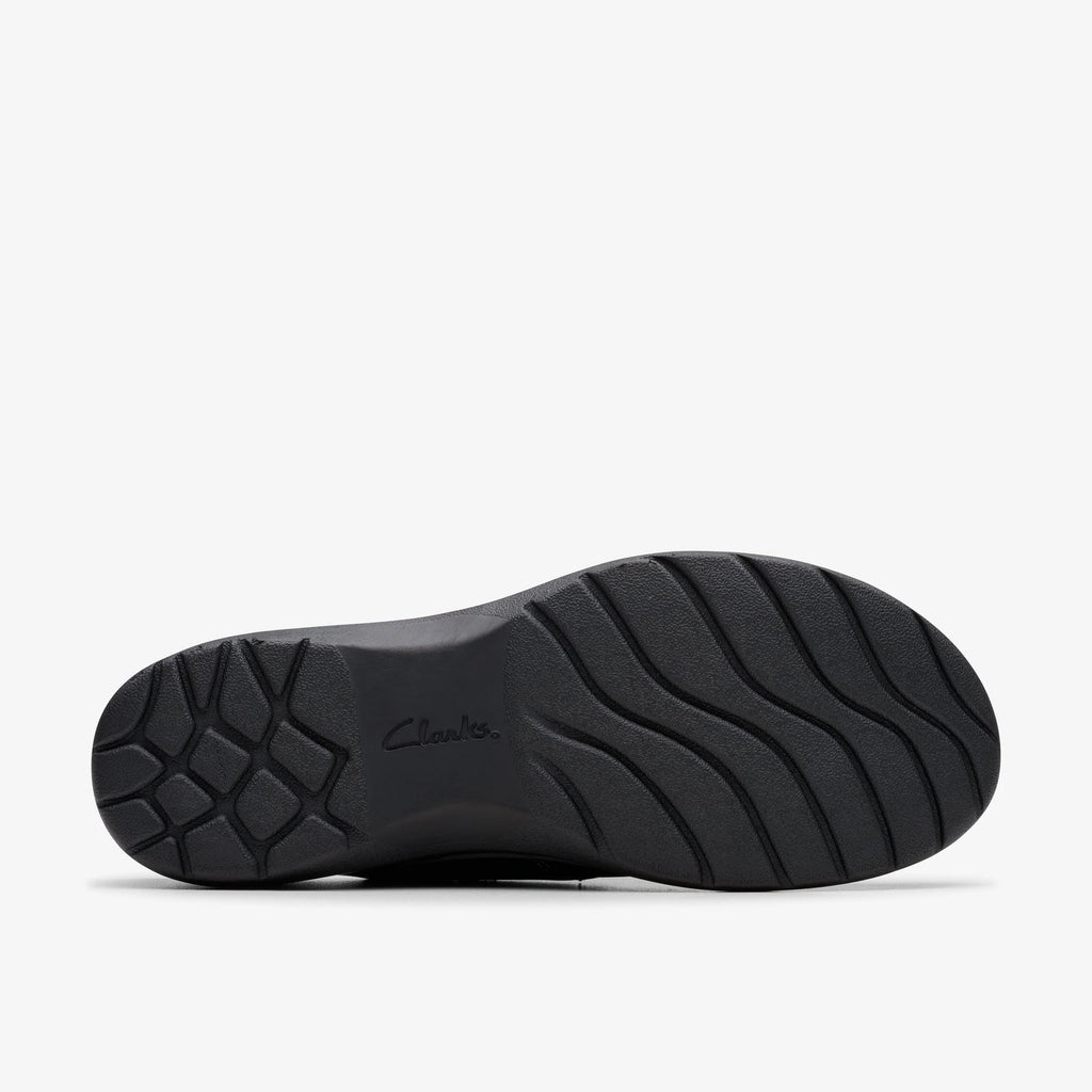 Nubuck Slip-On Mule - Black