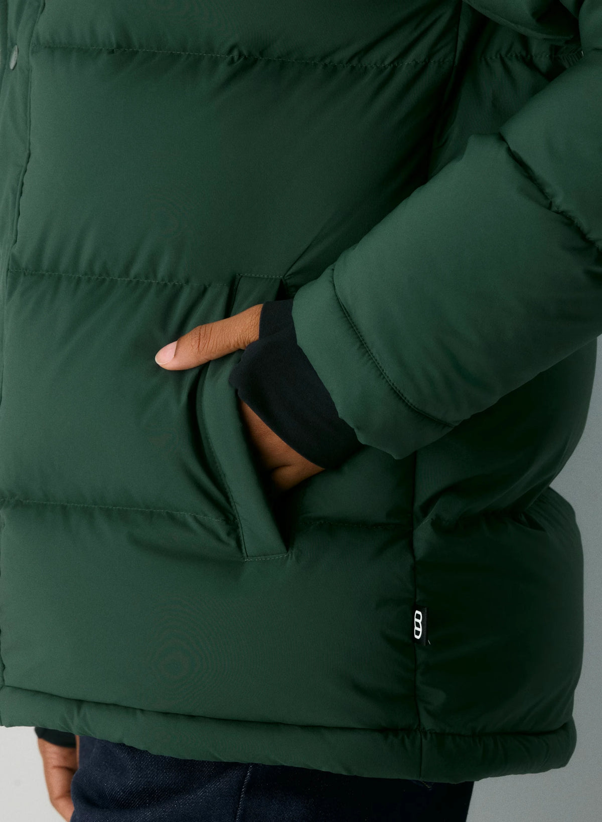Long Down Puffer Jacket - Blue