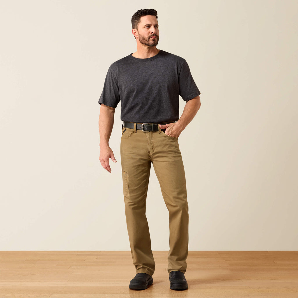 Men's Relaxed Stretch Canvas Work Pants - Khaki