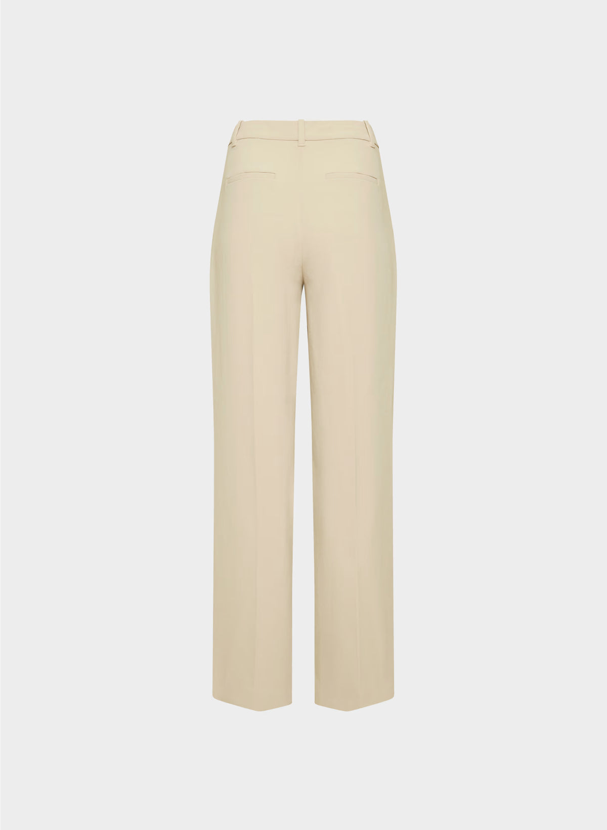 High-Rise Wide-Leg Crepe Trousers - Sand