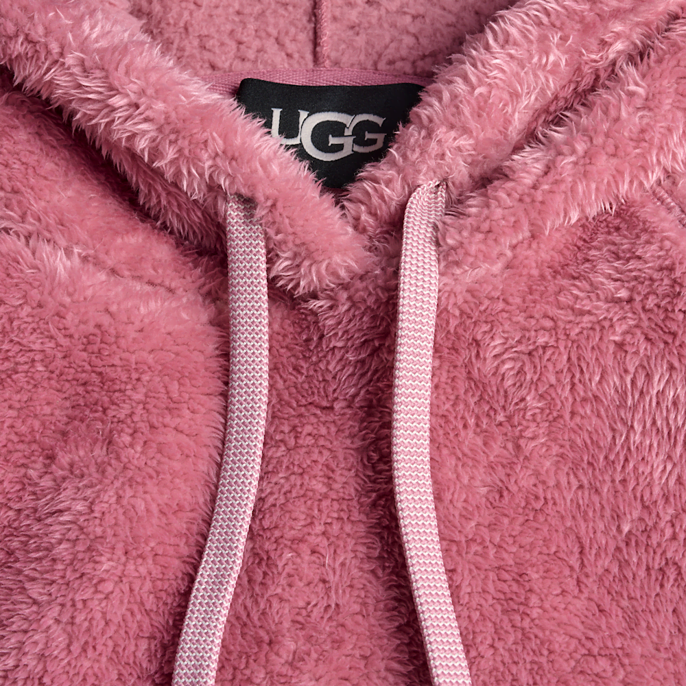 Women's Oversized Fleece Hoodie - Coffee Grounds
