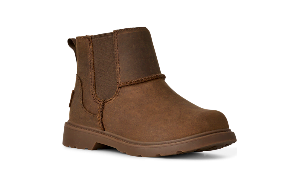 Kids' Waterproof Leather Chelsea Boots - Walnut