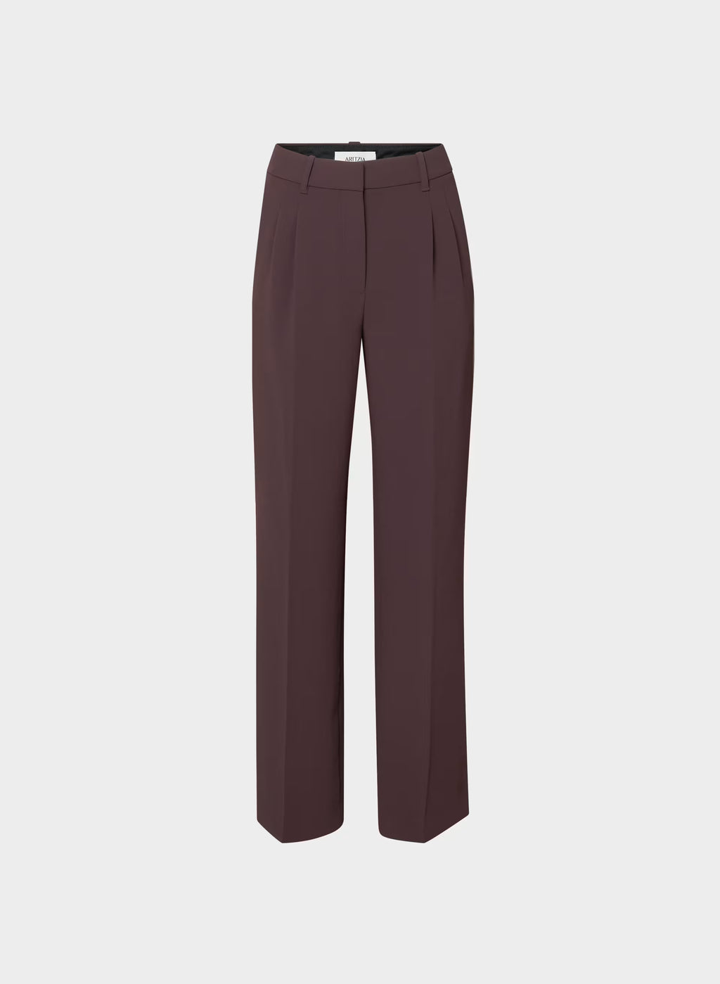 High-Rise Wide-Leg Crepe Trousers - Sand