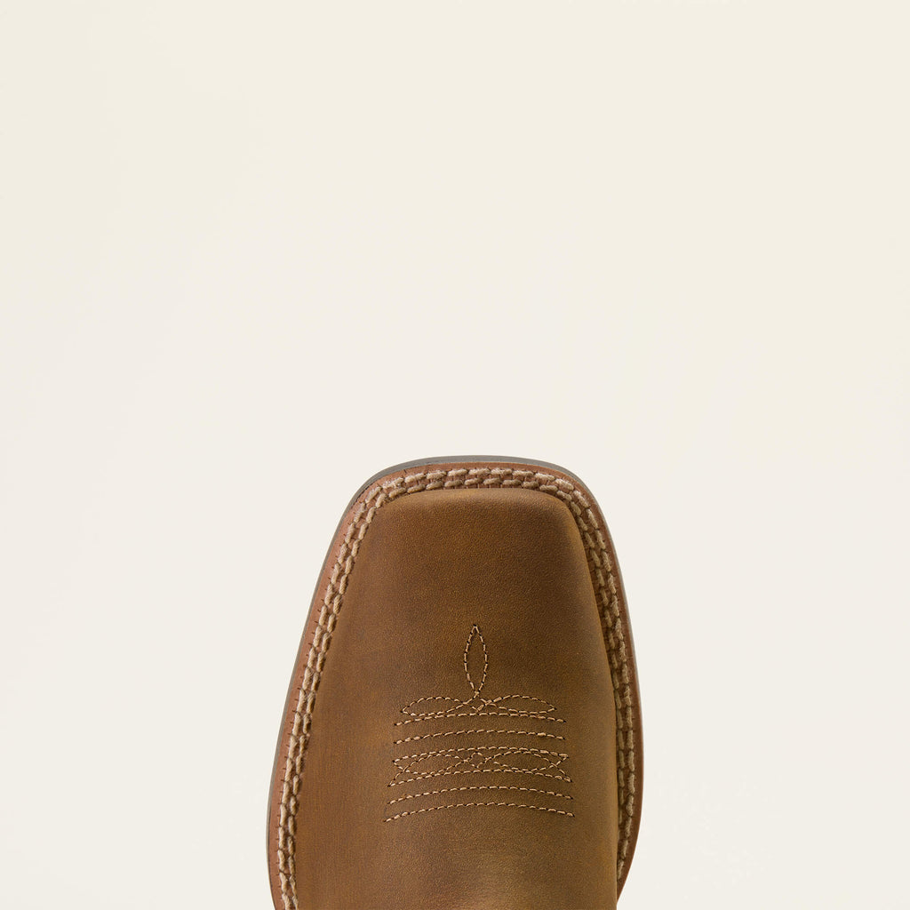 Kids' Deer Motif Leather Boots - Brown
