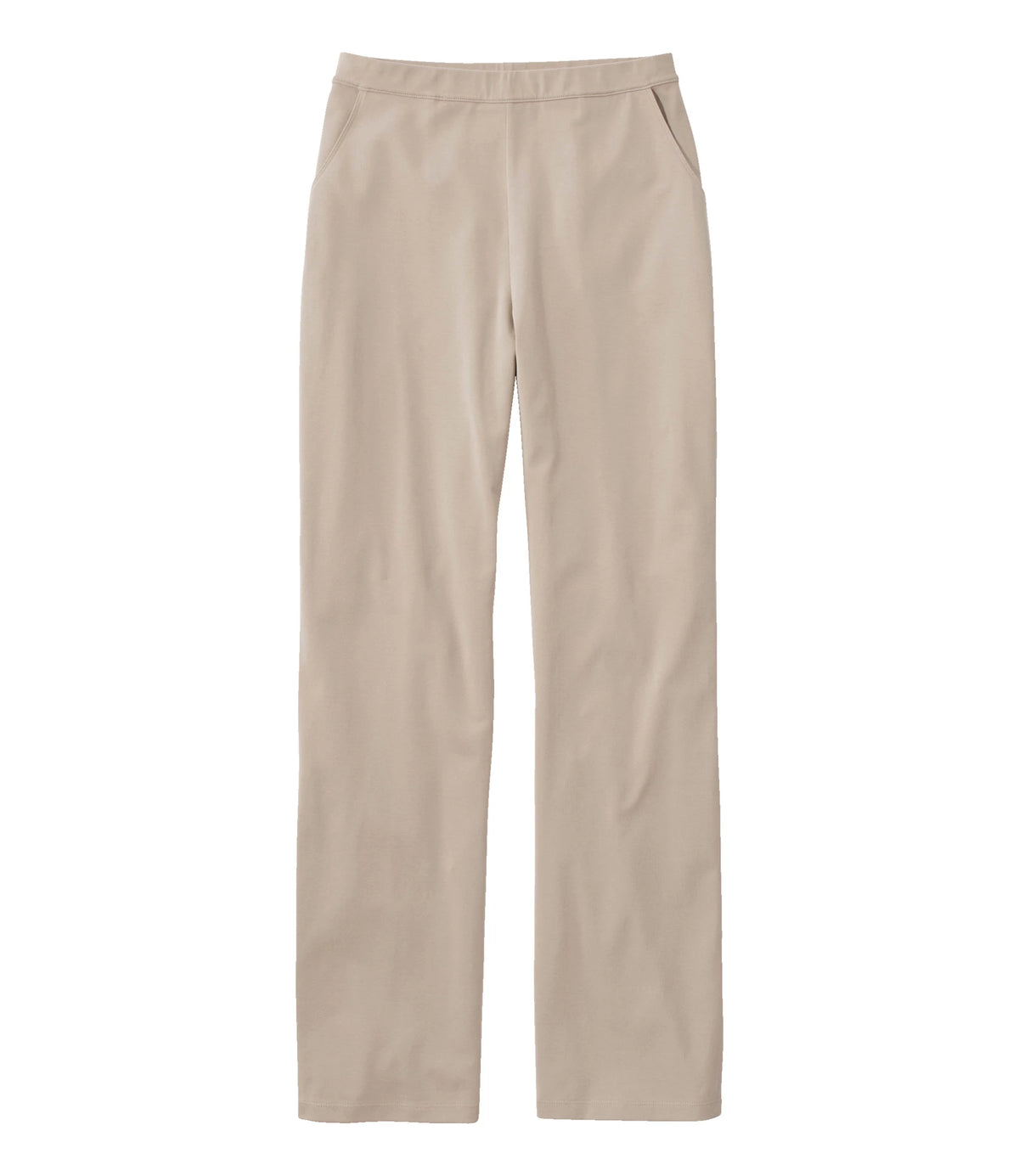 Women's High-Rise Straight-Leg Knit Pants - Black