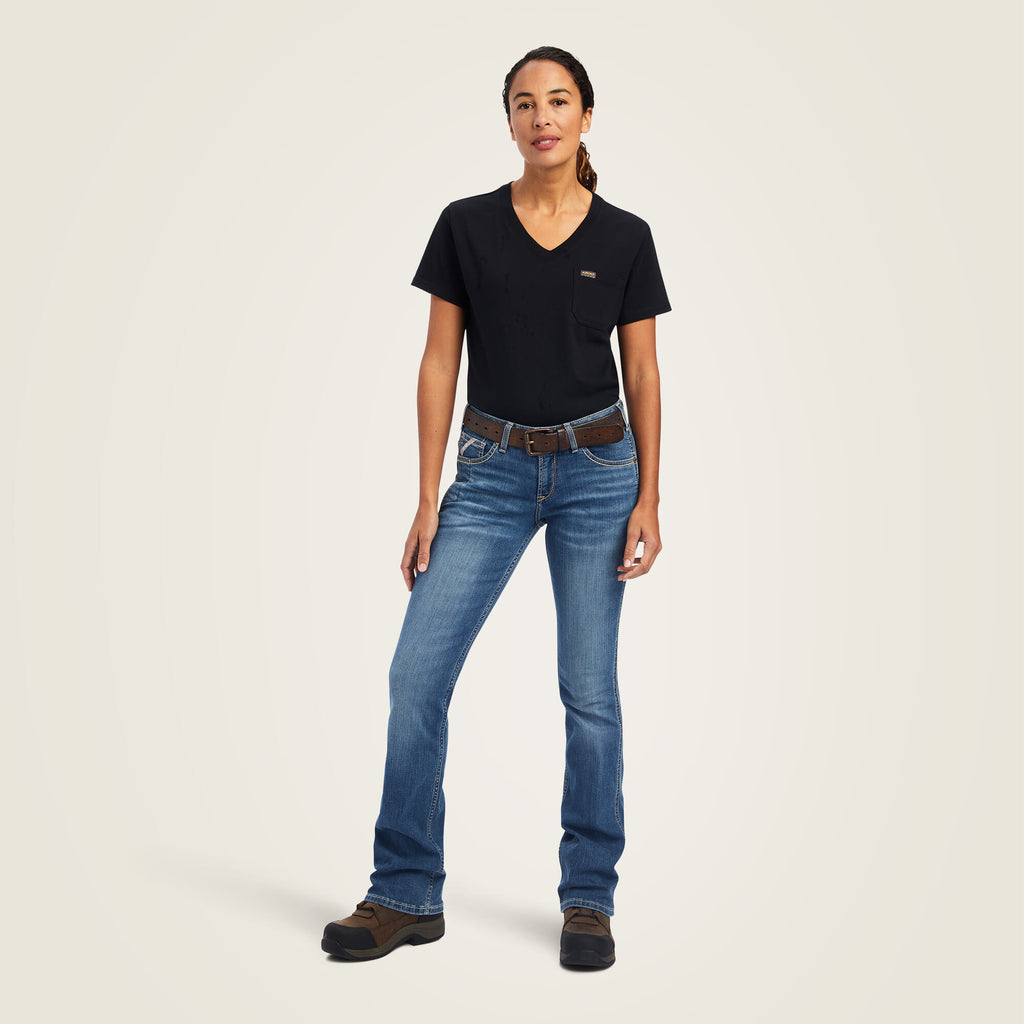 Women's Stretch Bootcut Work Jeans - Malibu