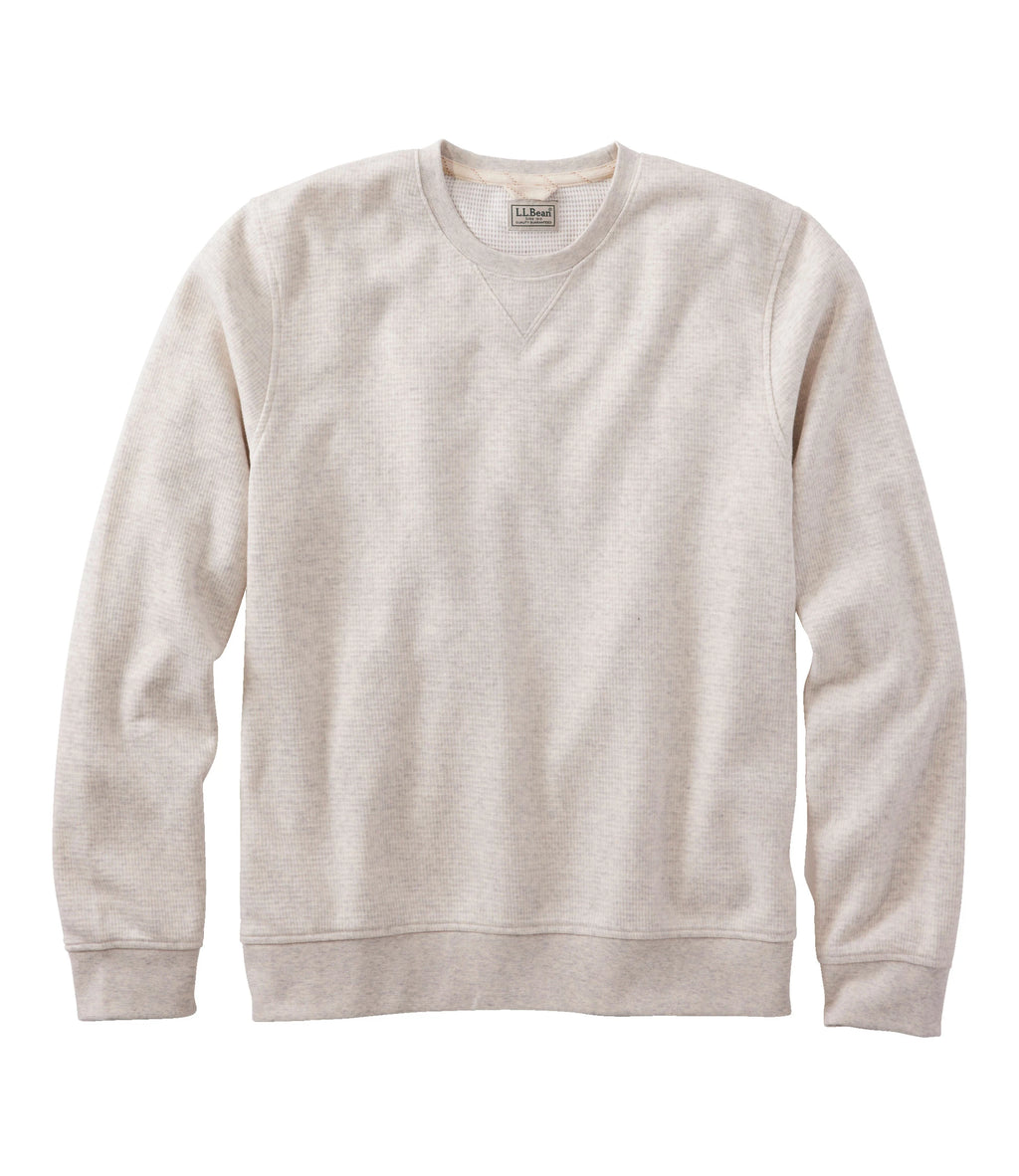 Men's Waffle Knit Crewneck Sweatshirt - Blue
