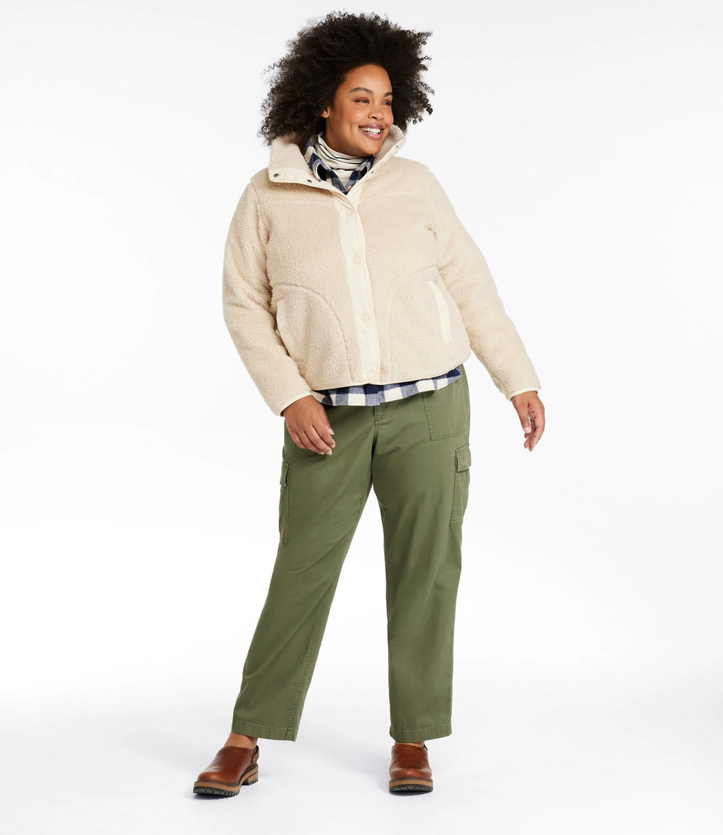 Women's Sherpa Fleece Jacket - Teal