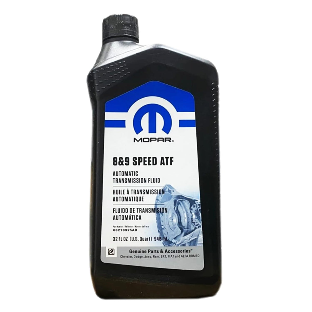 Mopar Chrysler Dodge Jeep Ram 8 and 9 Speed Automatic Transmission Fluid New Case of 6