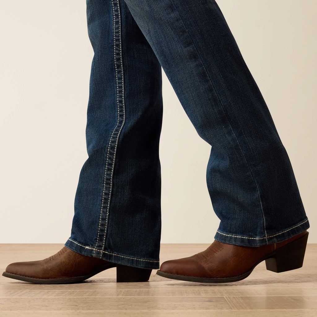 Women's Mid-Rise Stretch Straight Jeans - Dresden