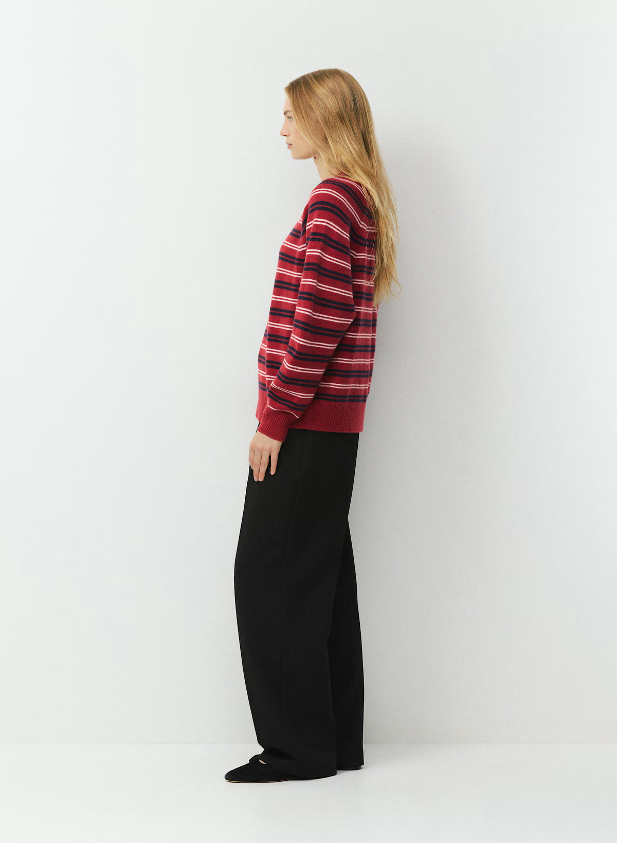 Wool Cashmere Raglan Sweater - Olive