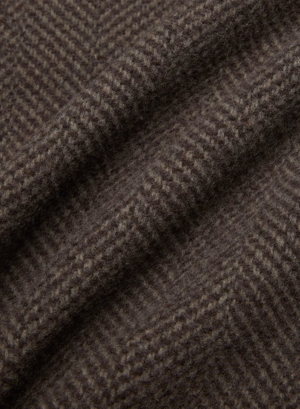 Double-Breasted Wool Cashmere Coat - Herringbone