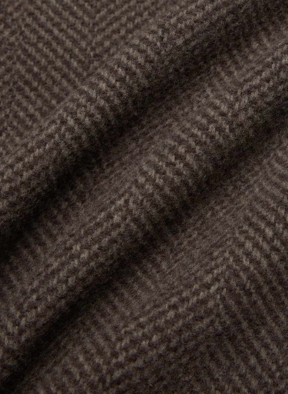 Double-Breasted Wool Cashmere Coat - Herringbone