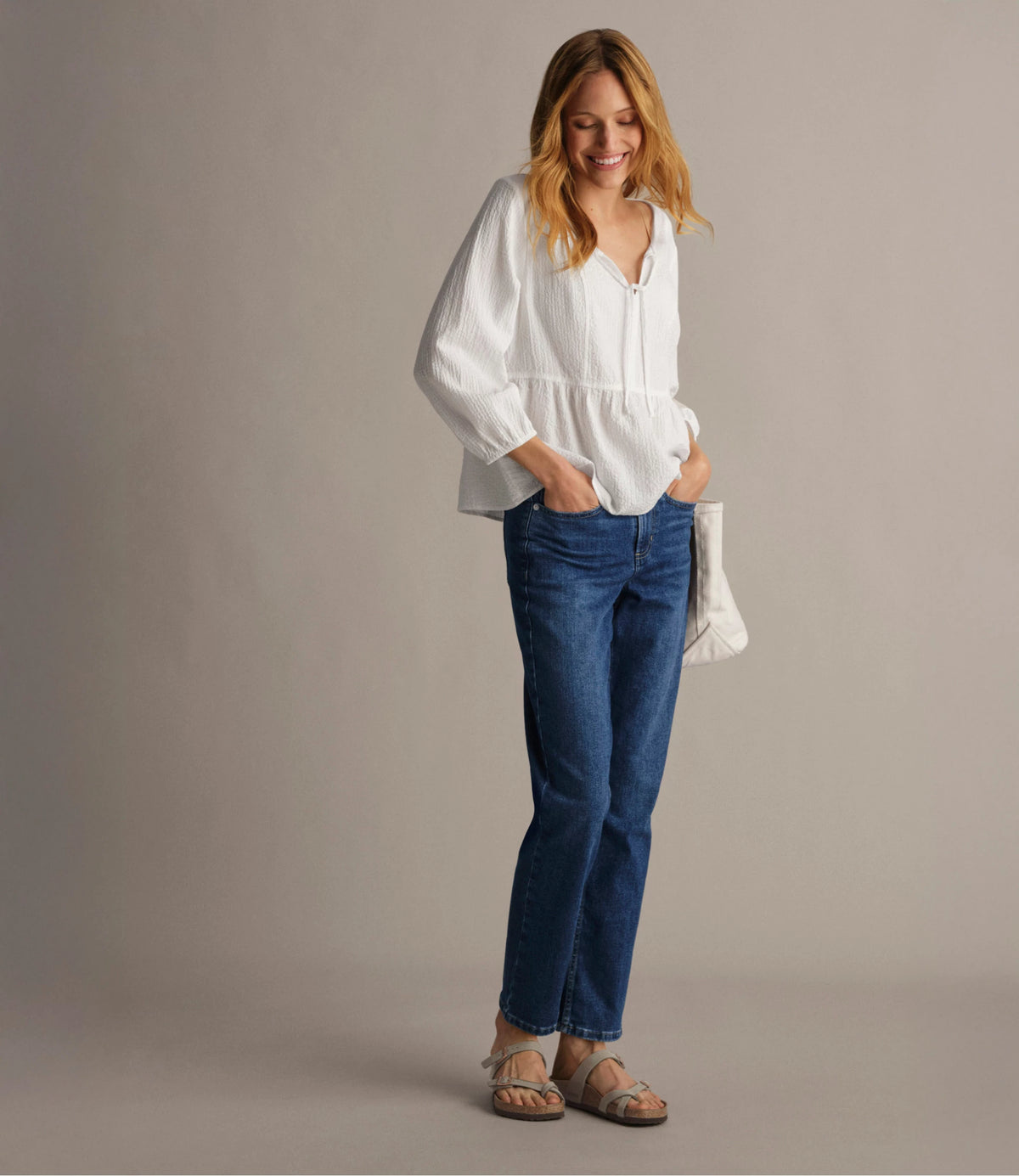 Women's High-Rise Stovepipe Ankle Jeans - Faded Indigo