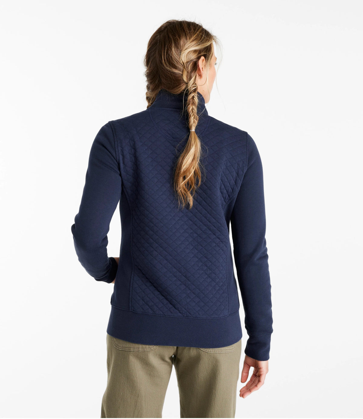 Women's Quilted Full-Zip Sweatshirt - Sea Green