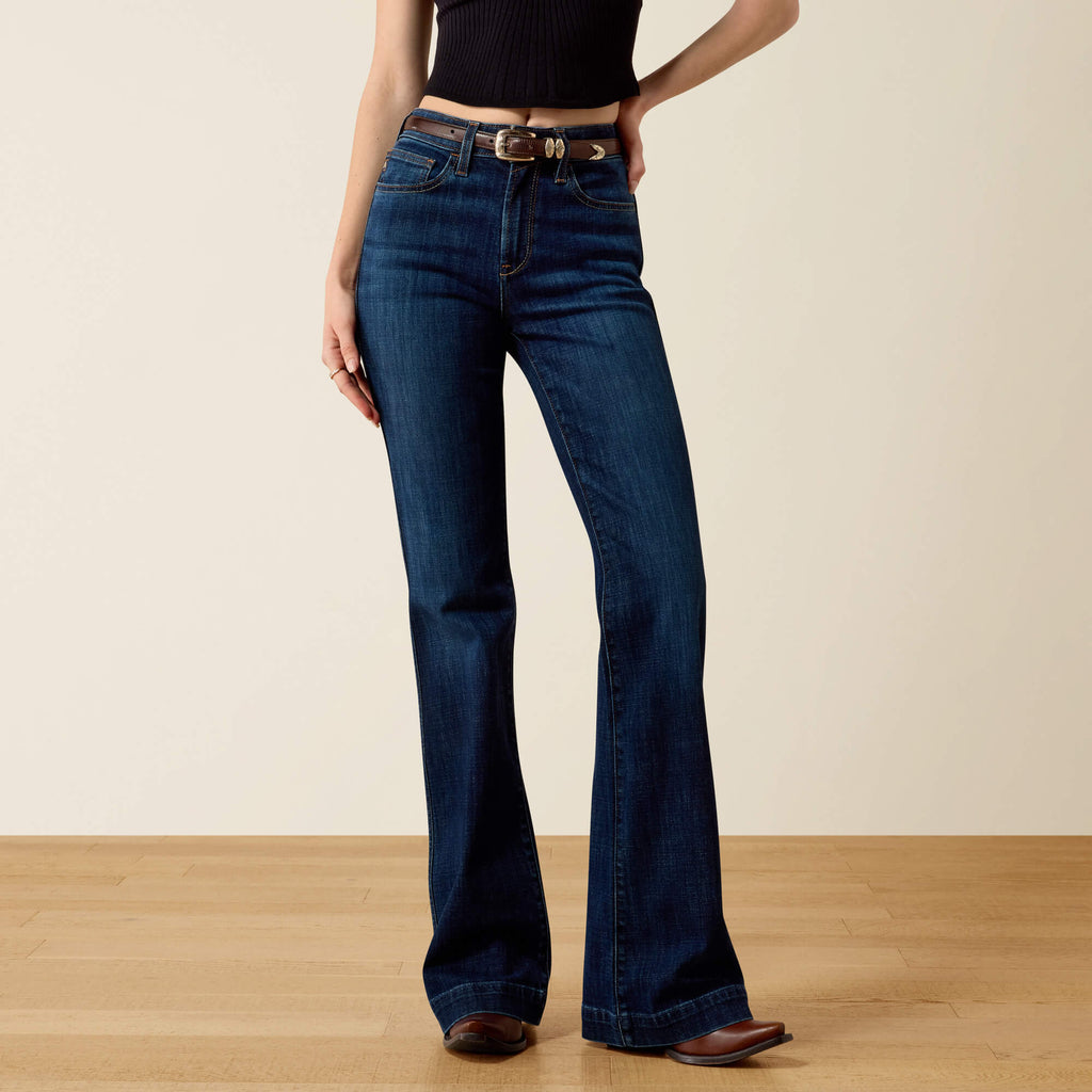 Women's High-Rise Slim Trouser Jeans - Blue