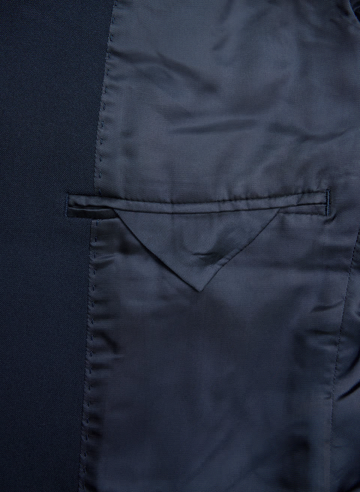 Single-Breasted Stretch Blazer - Check