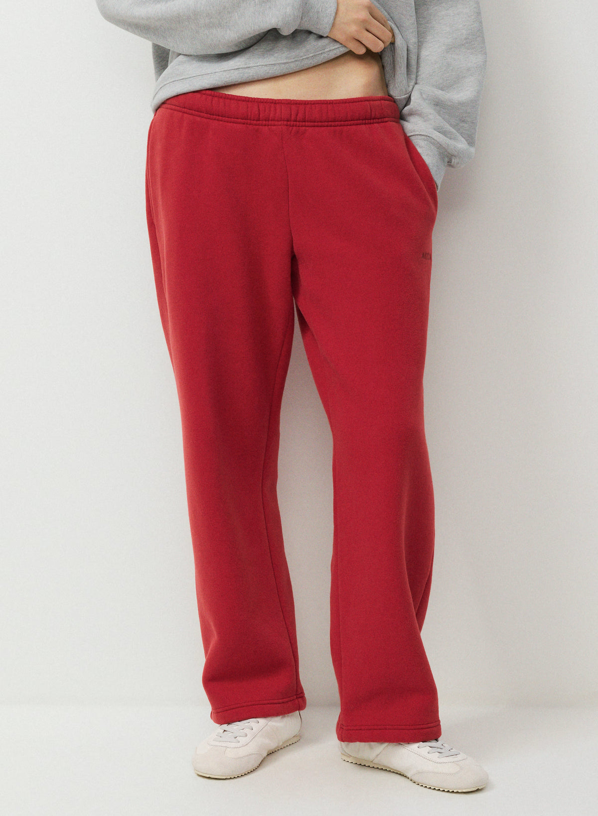 Straight-Leg Fleece Sweatpants - Yellow