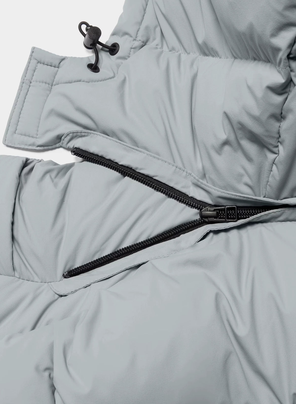 Long Down Puffer Jacket - Blue