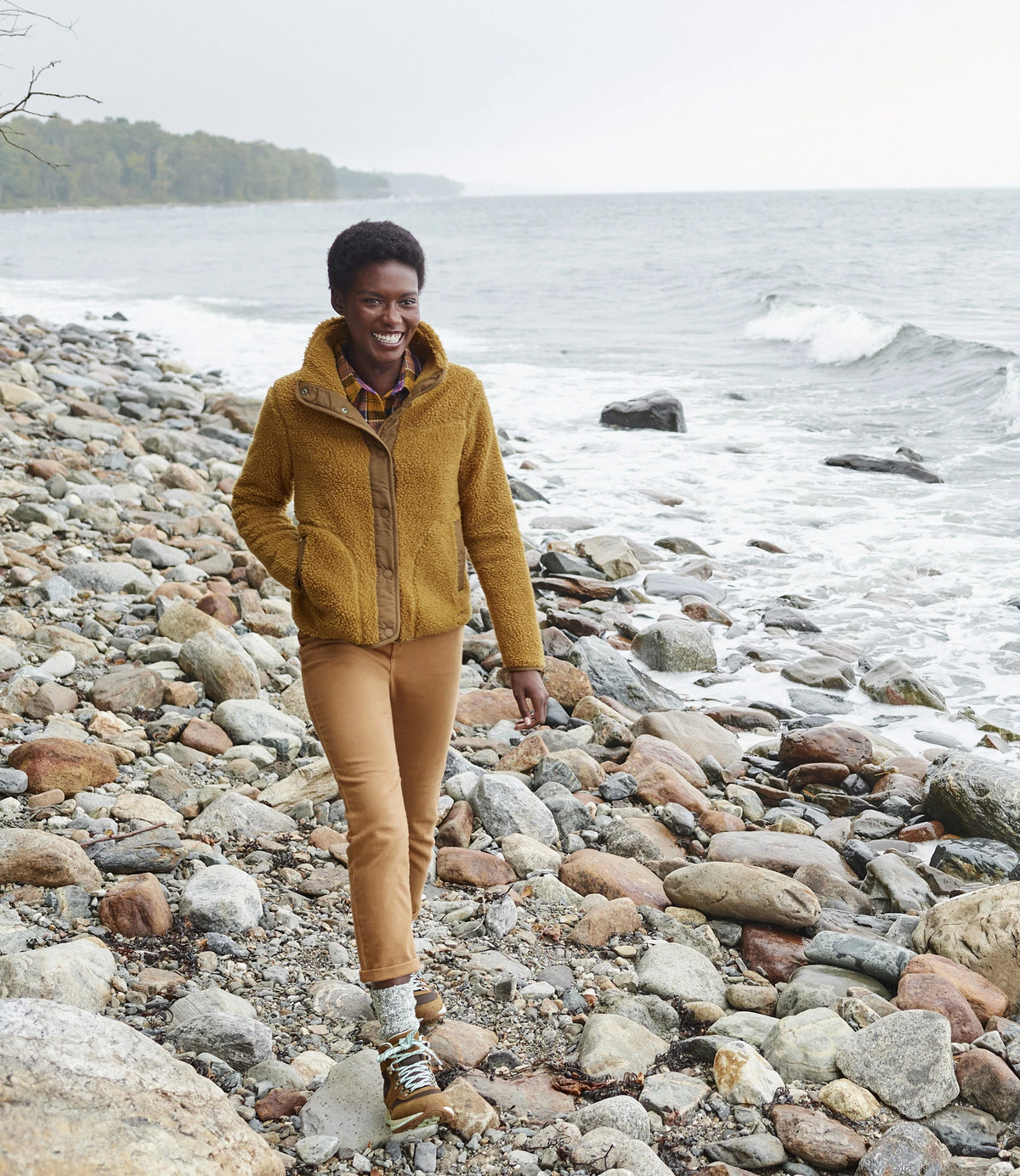 Women's Sherpa Fleece Jacket - Teal
