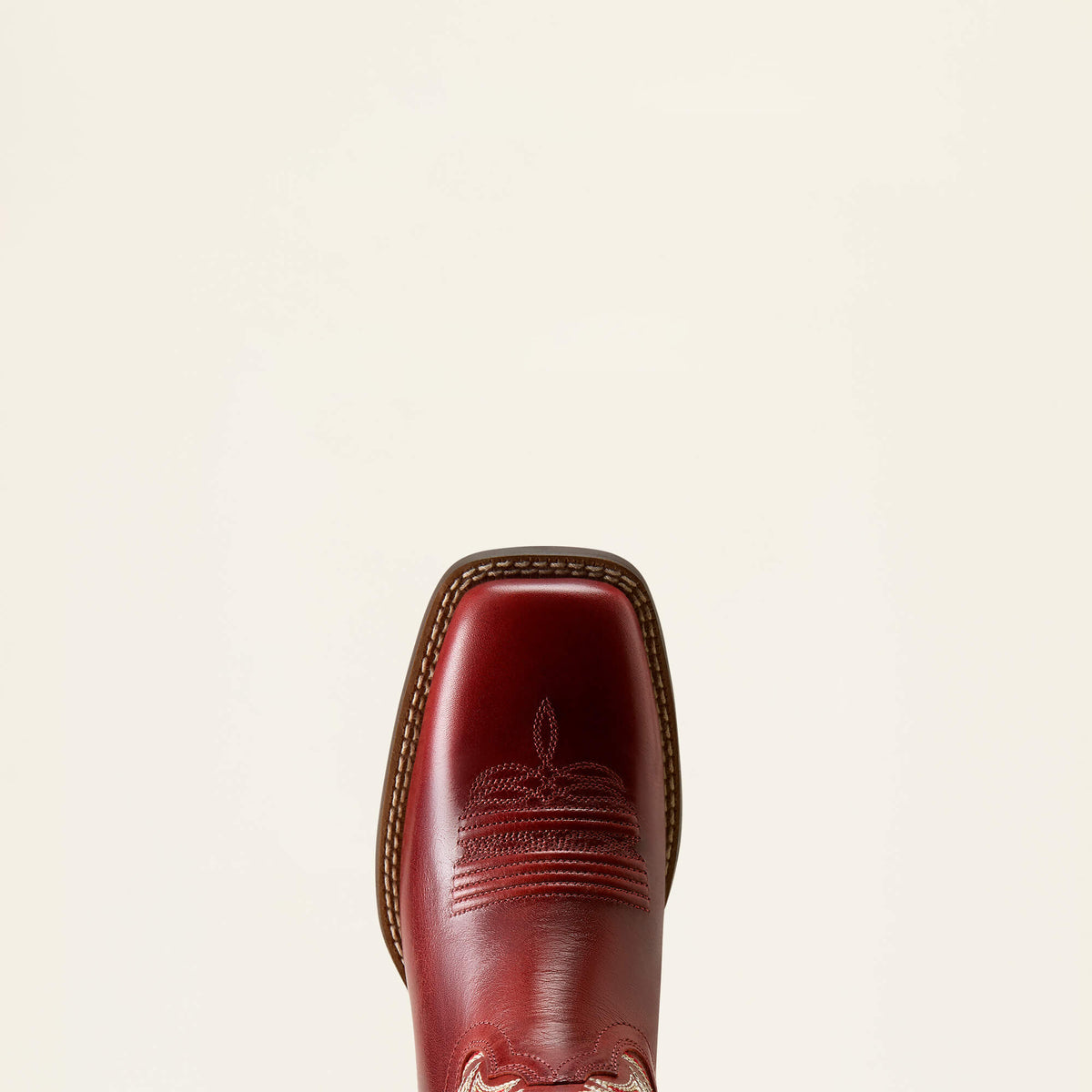 Women's Leather Wide Square Toe Western Boot