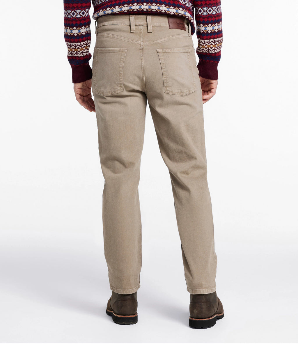Men's Stretch Straight-Leg Jeans - Tan