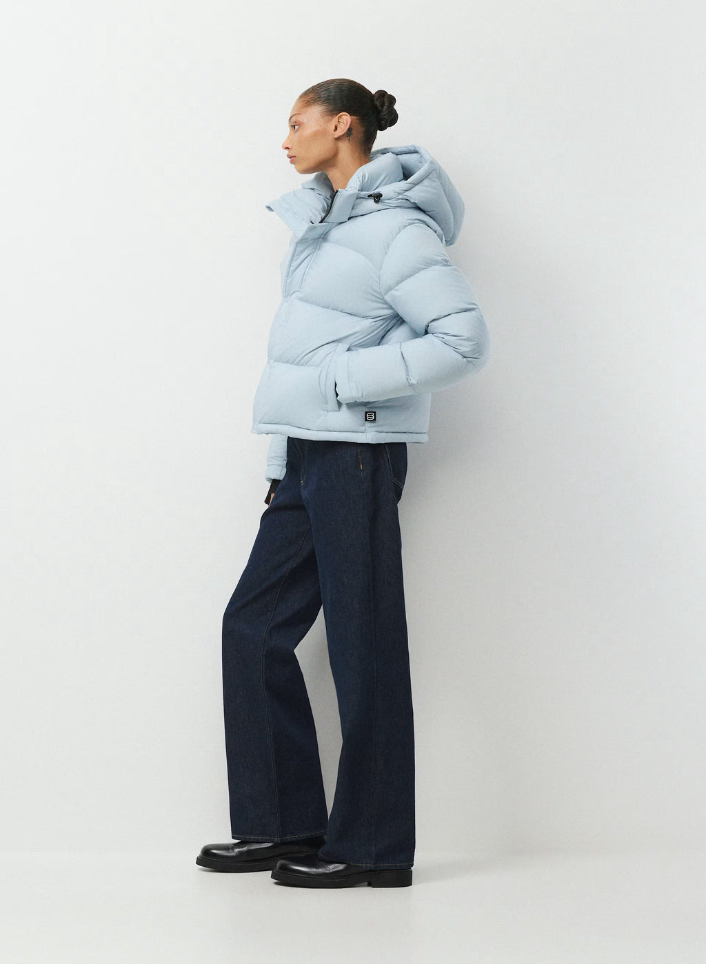 Short Down Puffer Jacket - Blue