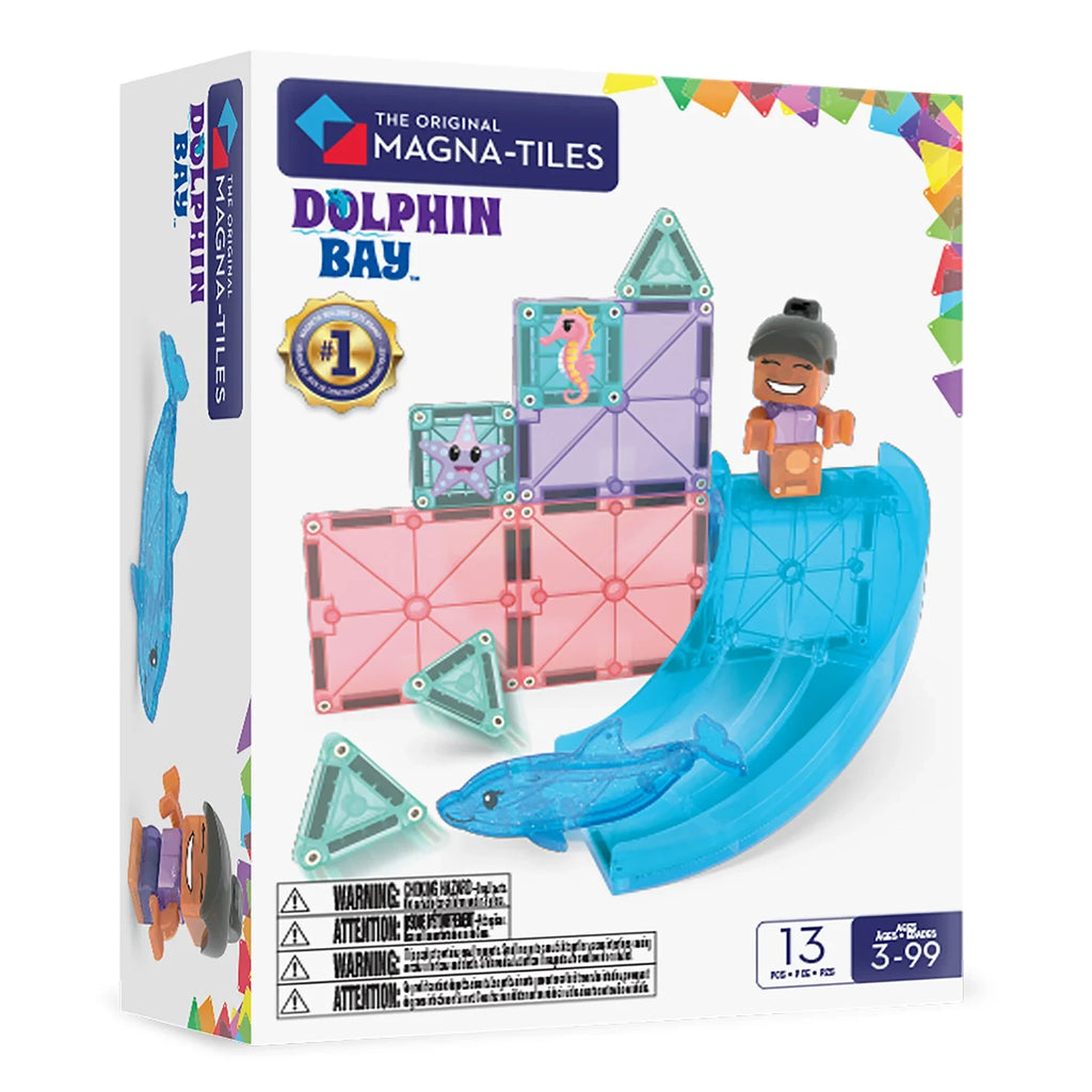 13-Piece Dolphin Bay Magnetic Building Set