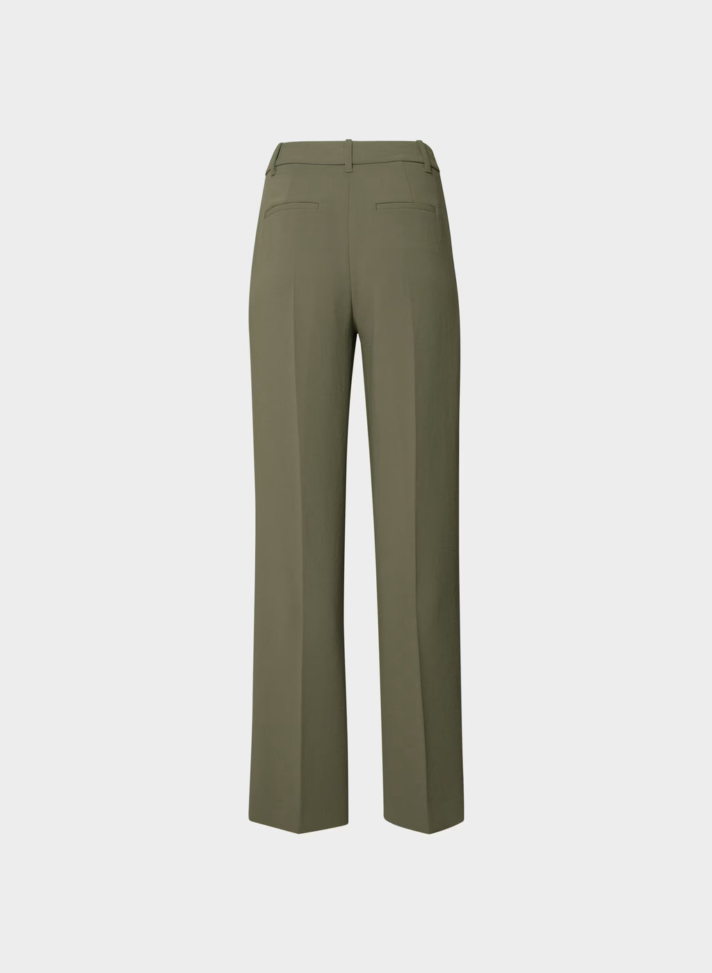 High-Rise Wide-Leg Crepe Trousers - Sand